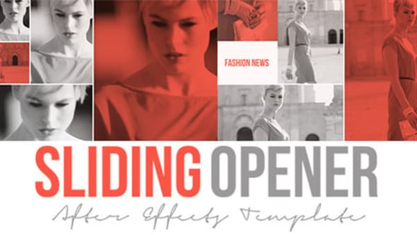 Sliding Opener for After Effects – Full HD Slideshow with 55 Placeholders