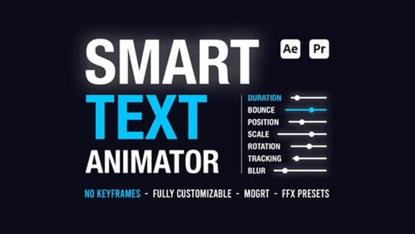 Smart Text Animator Toolkit for After Effects and Premiere Pro MOGRT