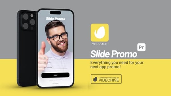 Smartphone App Promo Mockup and UI Showcase for Premiere Pro