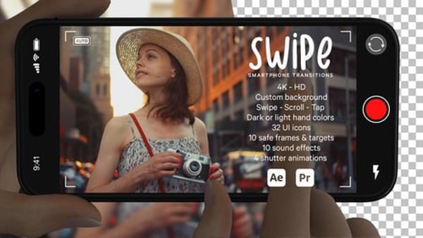 Smartphone Swipe Transitions for App Promos and Social Media | AE & Premiere Pro