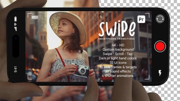 Smartphone Swipe Transitions for App Promos and Social Media | Premiere Pro