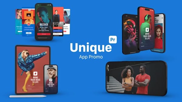 Smartphone & Tablet App Promo for Premiere Pro | Device Mockups