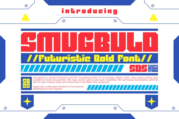 Smugbuld – Futuristic Bold Font