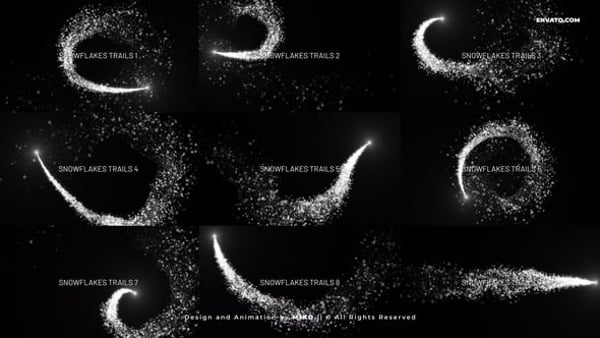 Snow Particles Trails