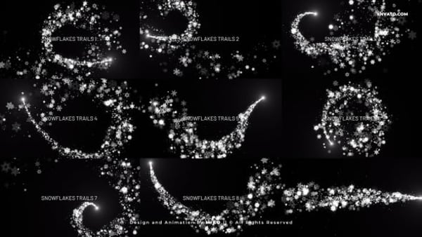 Snowflakes Trails