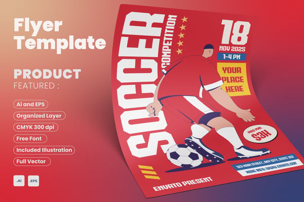 Soccer Competition Flyer Event