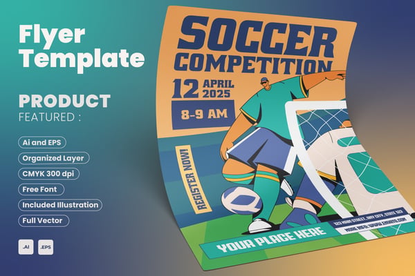 Soccer Competition Flyer Event