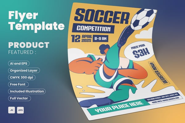 Soccer Competition Flyer Event