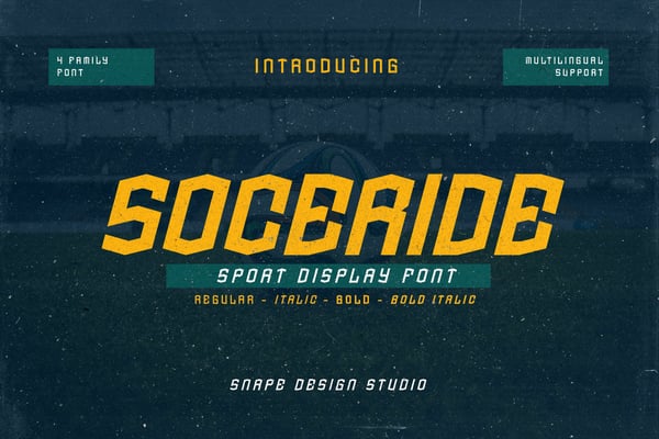 Soceride - Sport Font