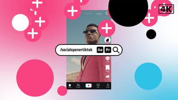 Social Opener TikTok - Vertical Social Media Promo Animation Template