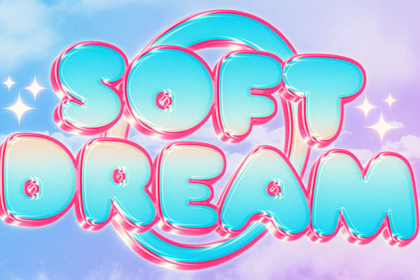 Soft Pastel Text Effect