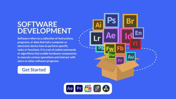 Software Design Concept - Modern UI UX App Presentation Animation Template