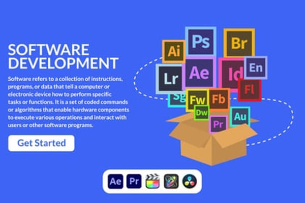Software Design Concept - Modern UI UX App Presentation Animation Template