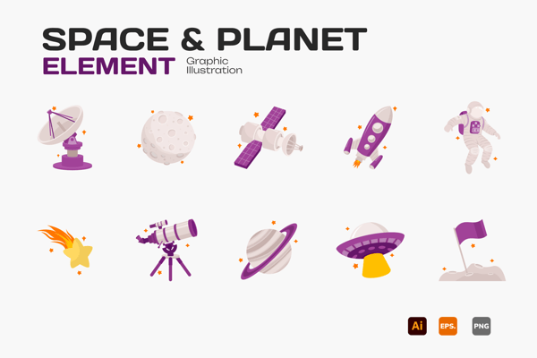 Space and Planet Element