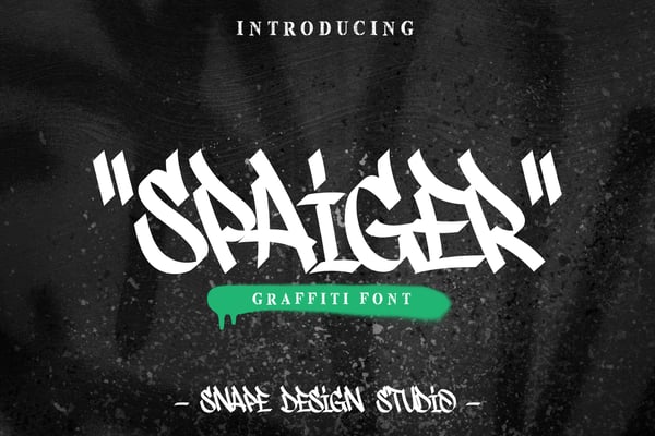 Spaiger - Graffiti Font