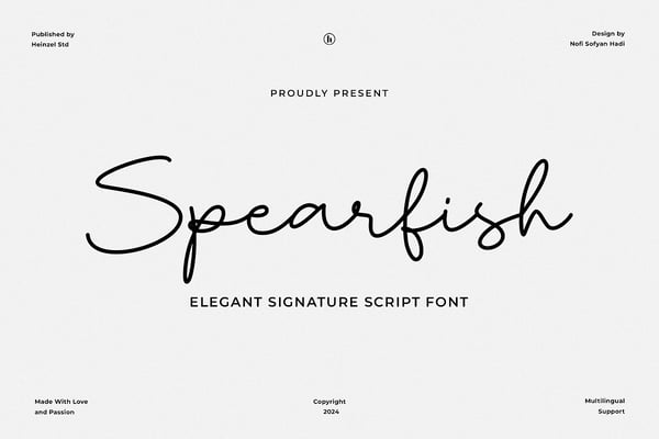Spearfish Elegant Signature Font
