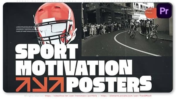 Sport Motivation Posters - Dynamical Typography Slideshow