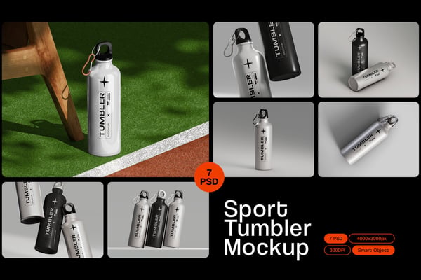 Sport Tumbler Mockup