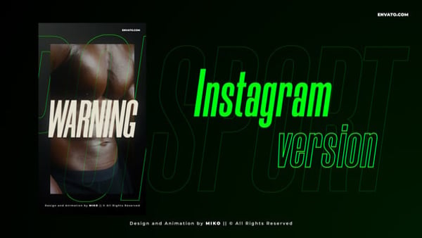 Sports Promo Opener Instagram