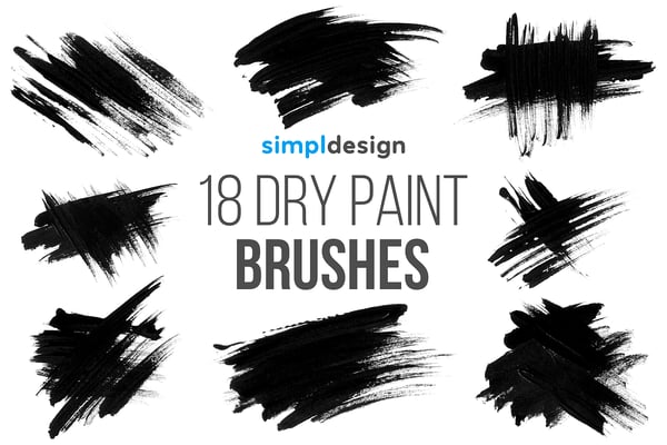 Stamp Dry Paint Brushes