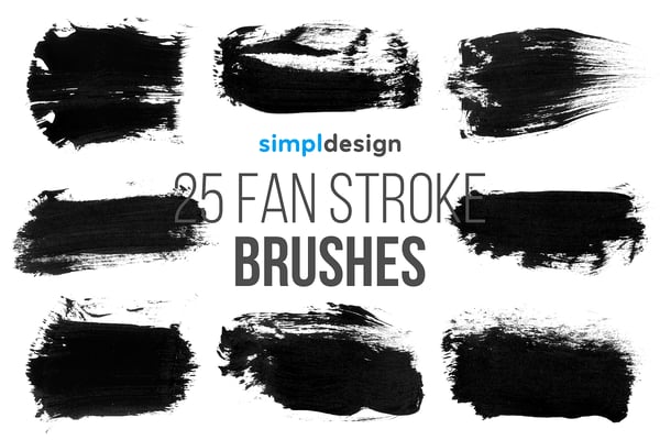 Stamp Fan Stroke Brushes