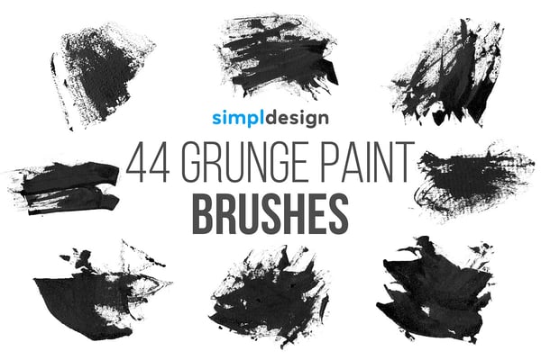 Stamp Grunge Paint Photoshop Brushes