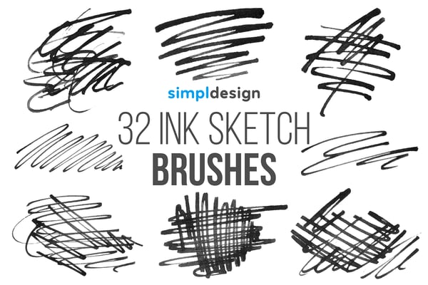 Stamp Ink Sketch Brushes