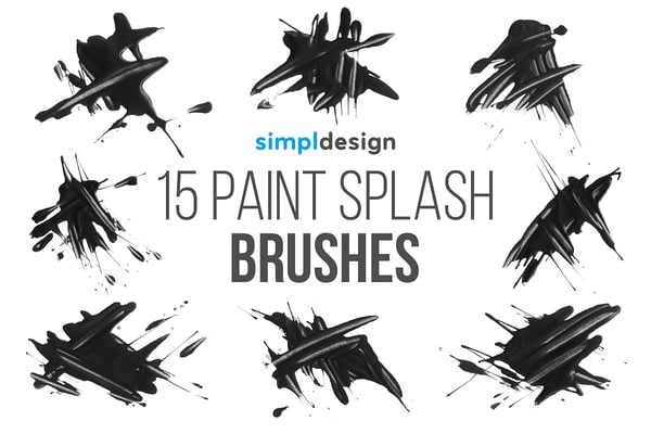 Stamp Paint Splash Brushes