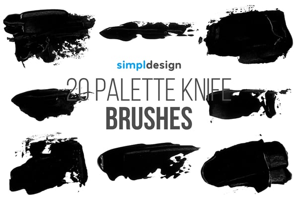 Stamp Palette Knife Brushes