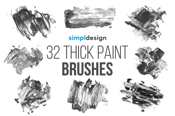 Stamp Thick Paint Brushes