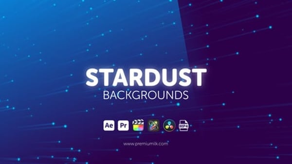 Stardust Backgrounds - Space Particle Motion Animation Pack