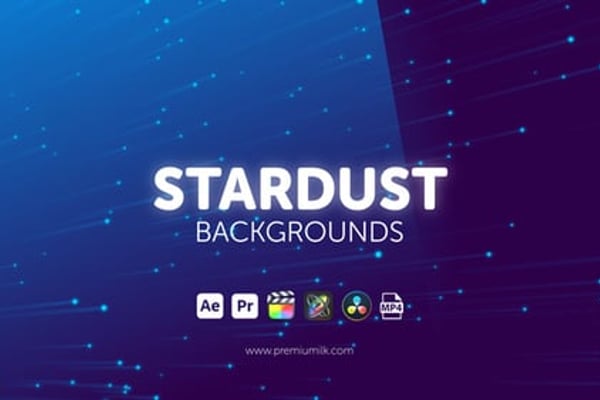 Stardust Backgrounds - Space Particle Motion Animation Pack