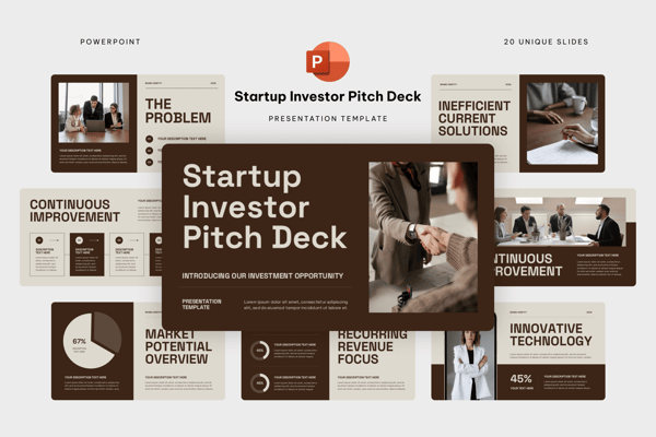 Startup Investor Pitch Deck Powerpoint