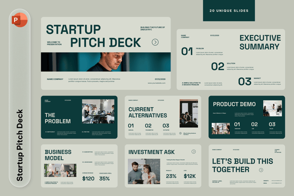 Startup Pitch Deck Powerpoint