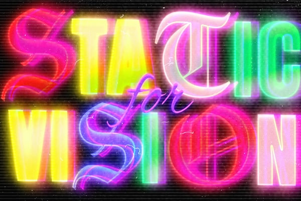 Static Neon Text Effect