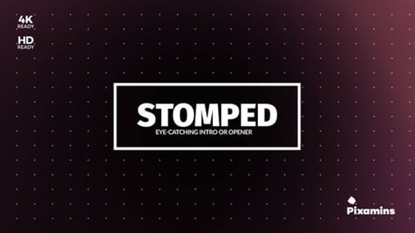 Stomp Kinetic Typography MOGRT Opener — Premiere Pro Type Zooms & Diagonal Wipes