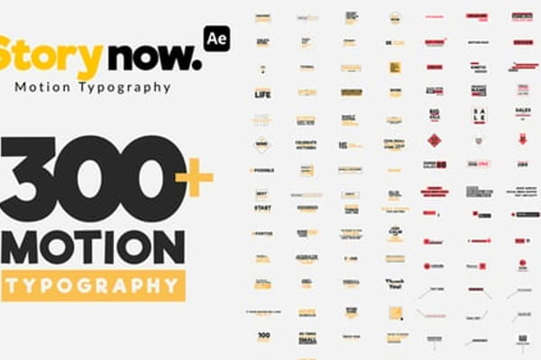 Story Now | Motion Typography - Dynamic Kinetic Text Animation Template