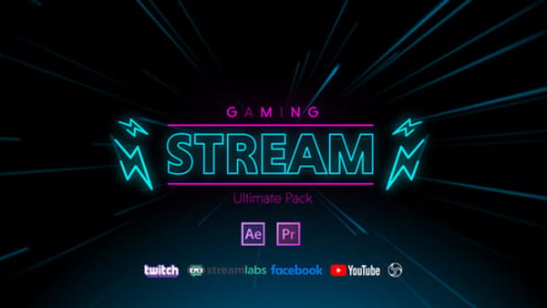 Stream Gaming Pack - Gaming Stream Overlay Motion Graphics Pack
