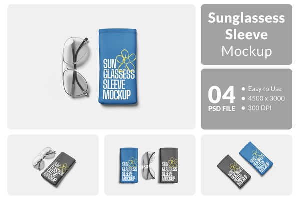 Sunglasses Sleeve Mockup