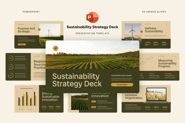 Sustainability Strategy Deck Powerpoint