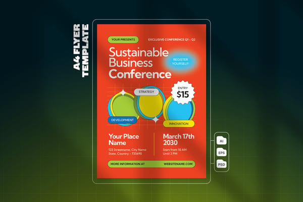 Sustainable Business Conference - Flyer Template