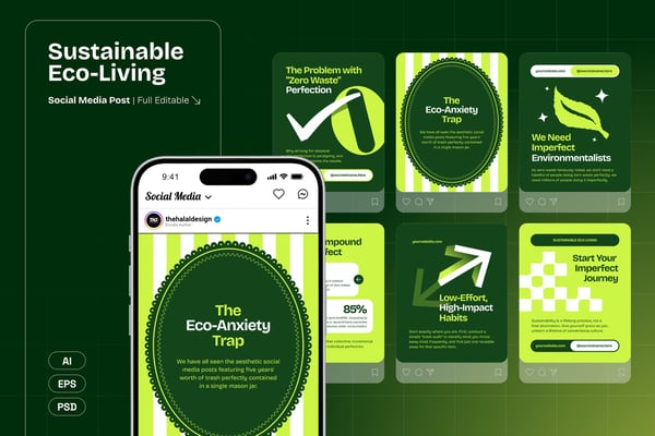 Sustainable Eco-Living - Instagram Post