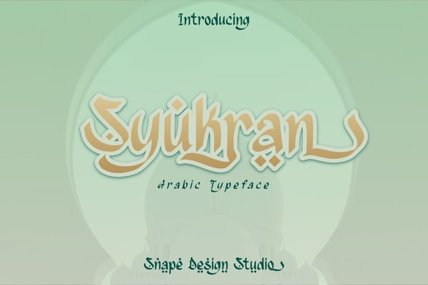 Syukran - Arabic Typeface
