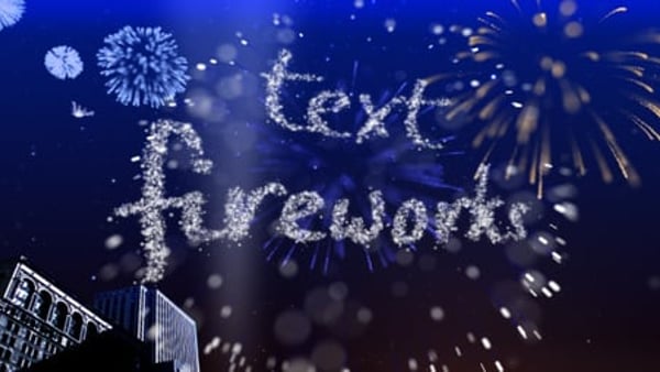 Text Fireworks