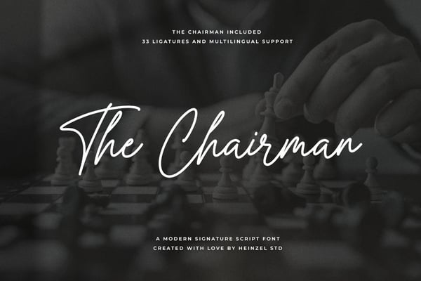 The Chairman Modern Signature Font