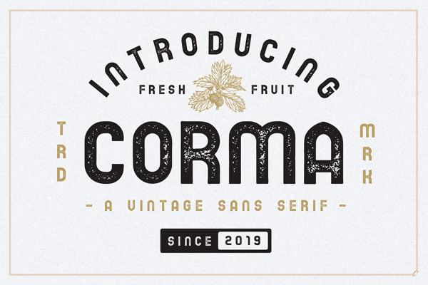 The Corma - 4 Font Files