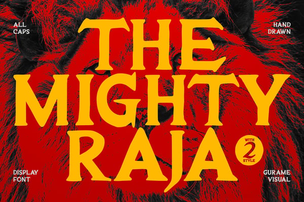 The Mighty Raja - Handcrafted Serif