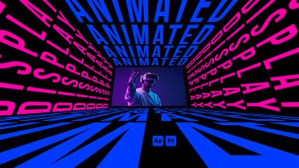 Titles Animated Display Horizontal | Horizontal Text Animation for Video
