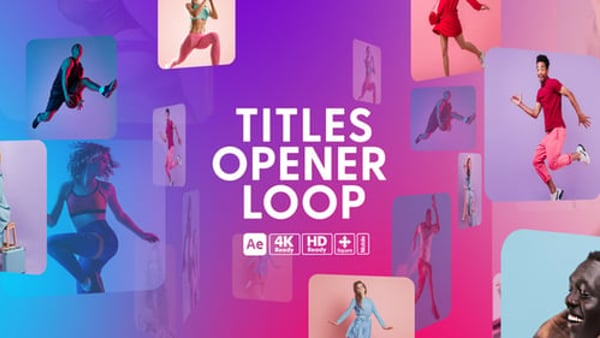 Titles Opener Loop – Seamless Looping Title Animations for Video Openers