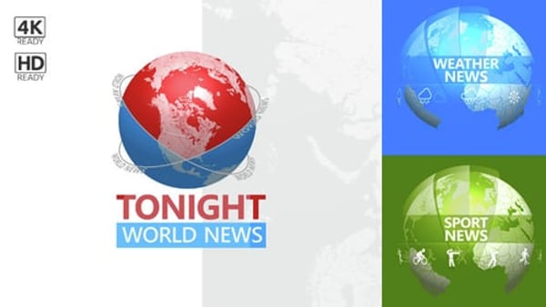 Tonight World News Package for After Effects – 4K News & Weather Graphics